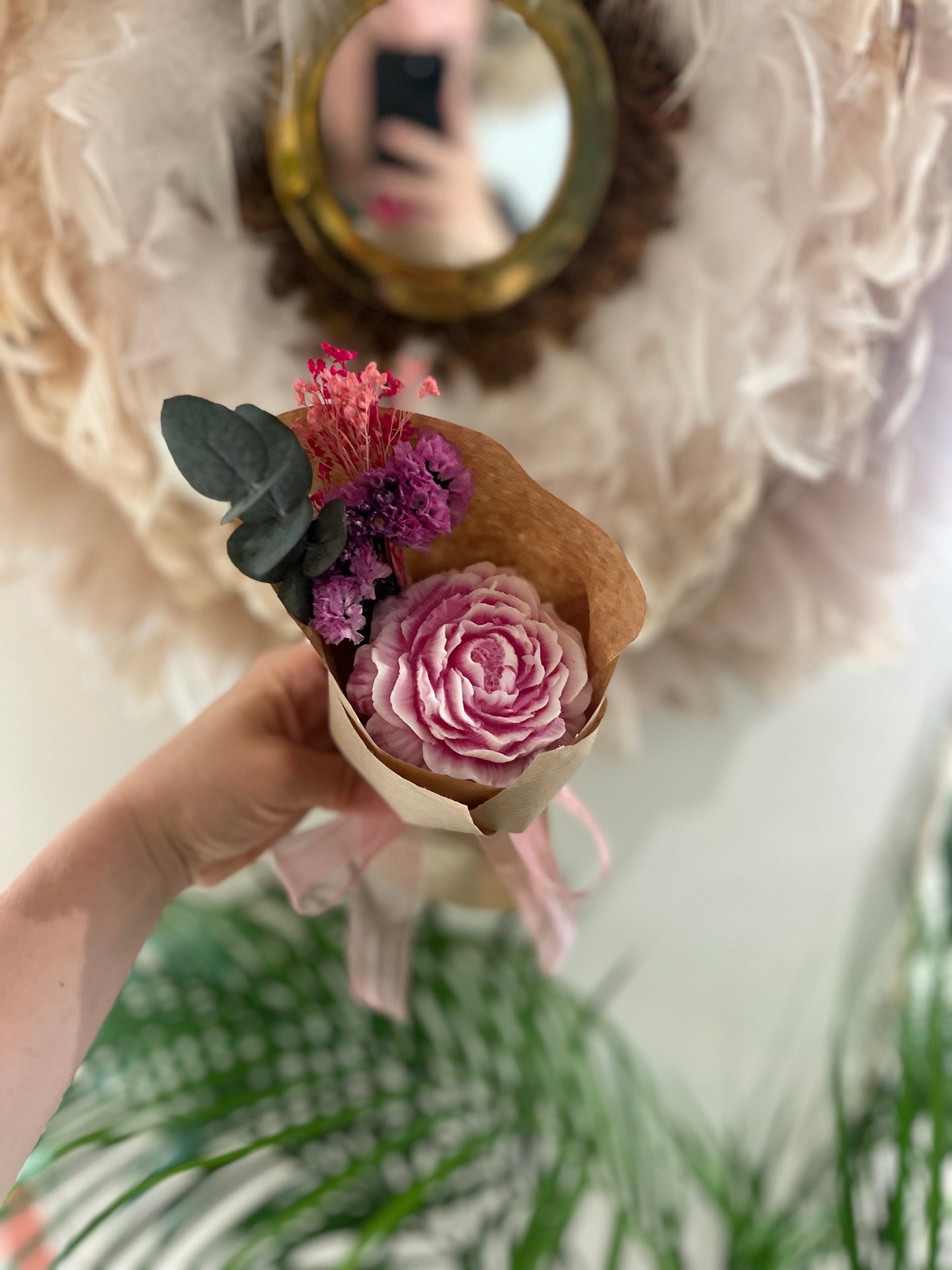 Mini bouquet éternel - Pink love