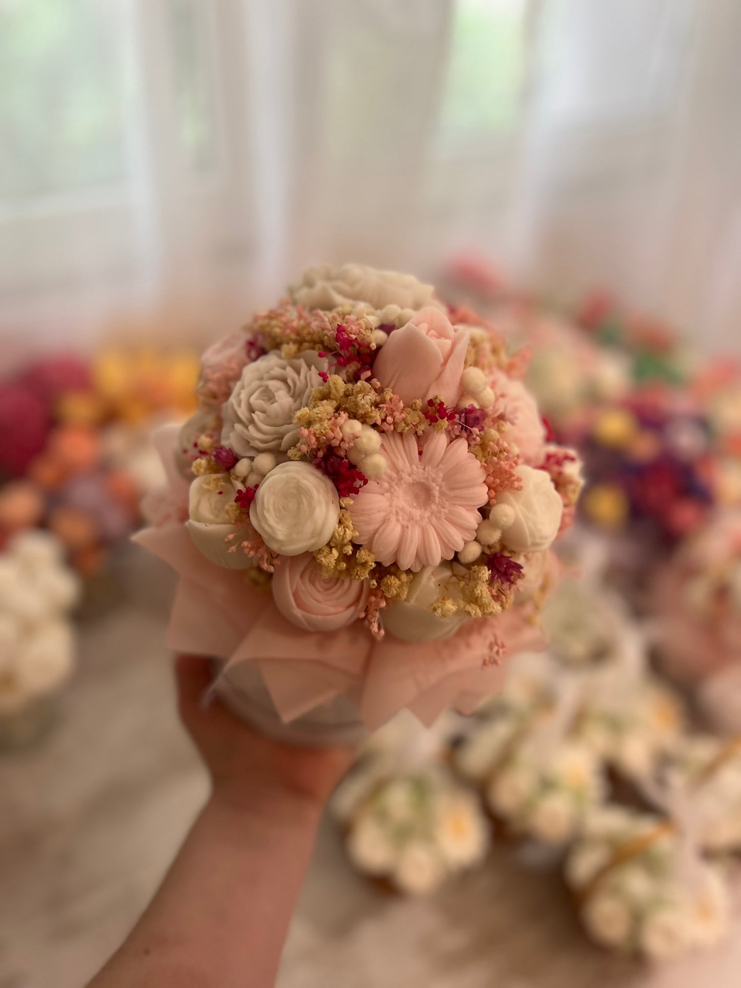 Bouquet éternel - Fête des Mères rose