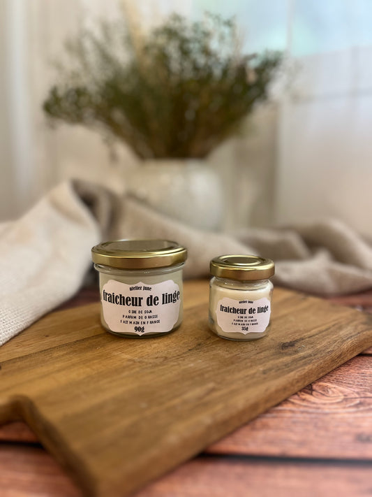 Fraicheur de linge - Bougie parfumée Adoucissant