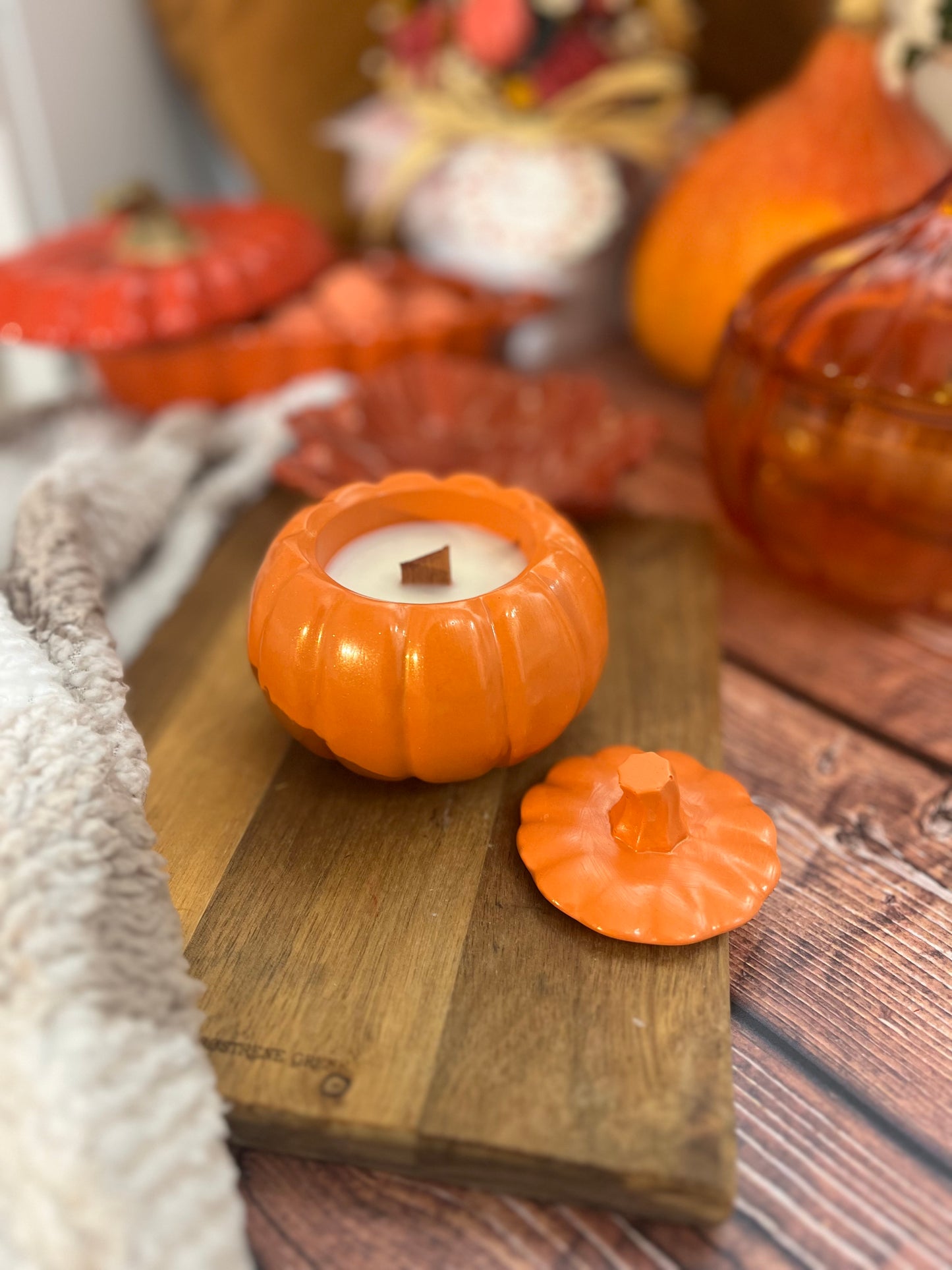 Bougie citrouille