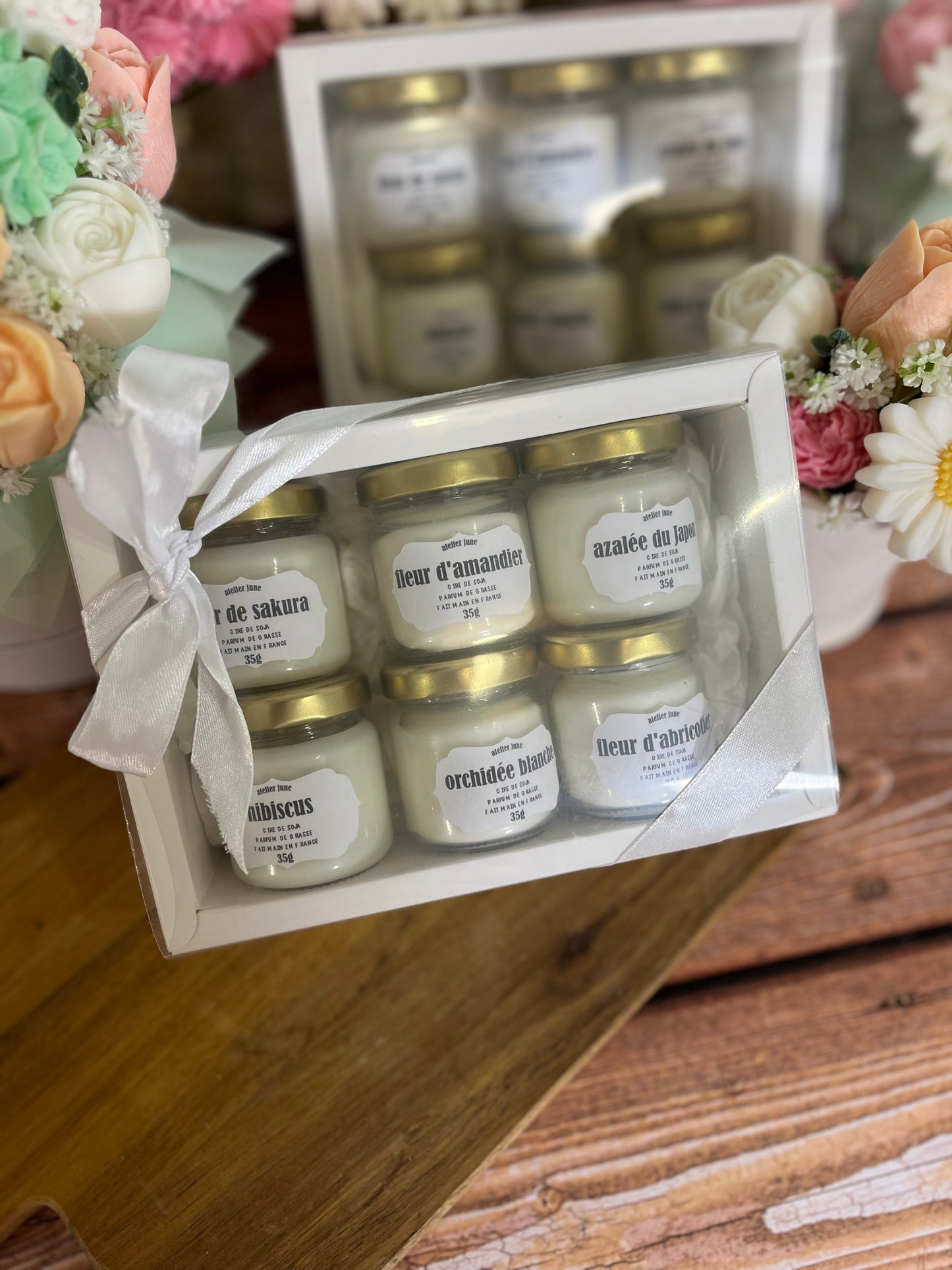 Coffret mini bougies - Printemps