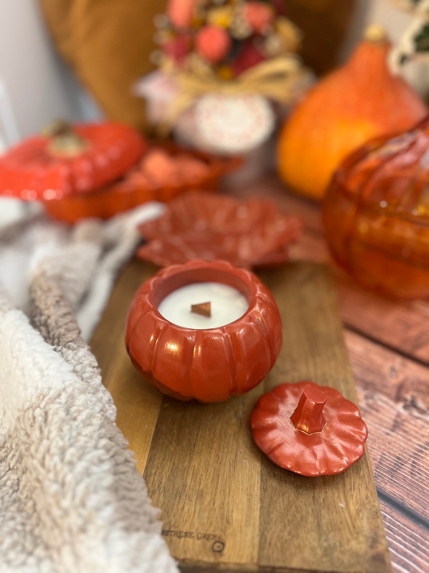 Bougie citrouille
