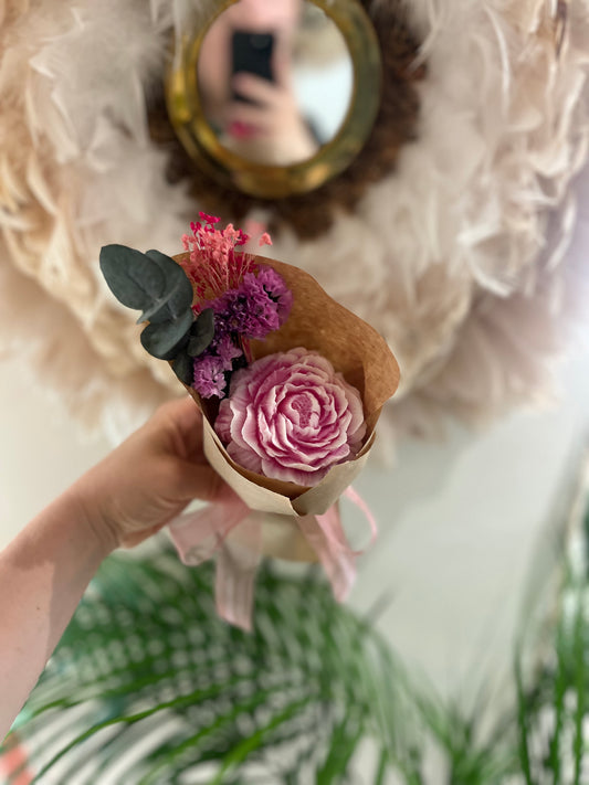 Mini bouquet éternel - Pink love